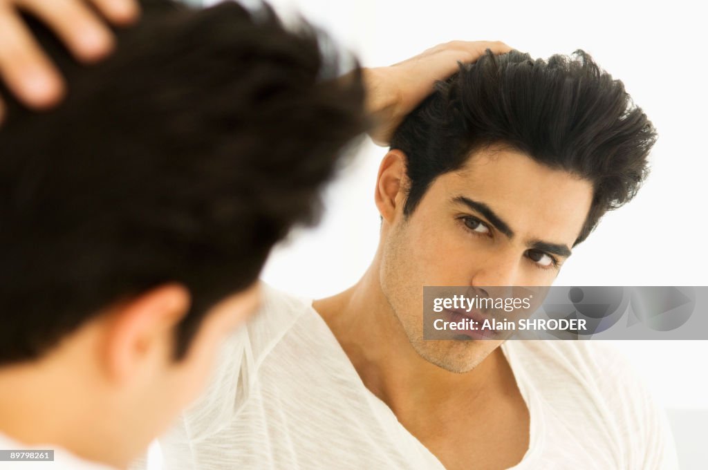 Reflection Behind Man Reflection Of A Man In The Mirror High-Res Stock Photo - Getty Images