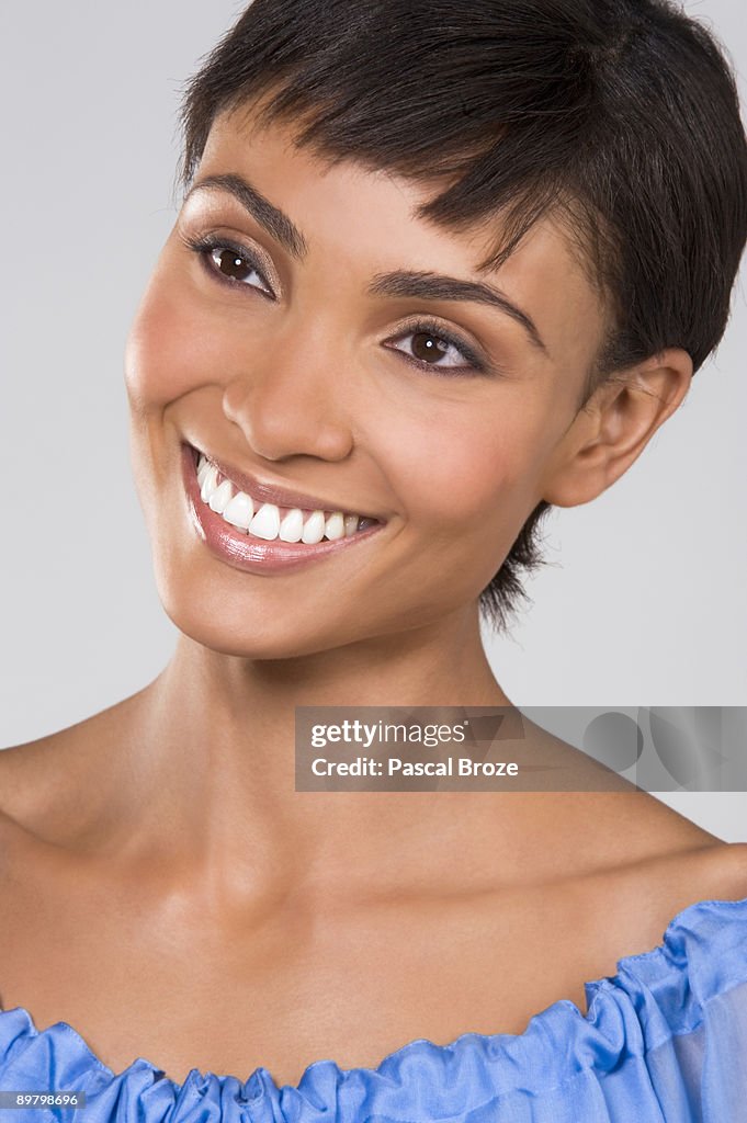 Close-up of a woman smiling