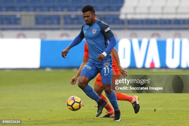 Samuel Eduok of Kasimpasa, Gael Clichy of Istanbul Basaksehir during the Turkish Super lig match between Kasimpasaspor v Istanbul Basaksehir at the...