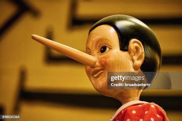 pinocchio - dishonesty stock pictures, royalty-free photos & images