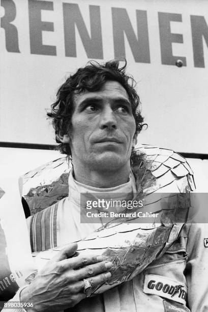 Vic Elford, 1000 Km of Nürburgring, Nurburgring, 30 May 1971. Vic Elford after his victotry in the 1971 1000 Km of Nürburgring, which he won with his...