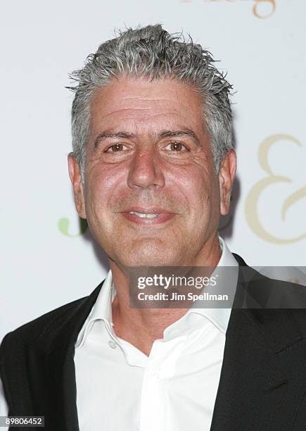 Anthony Bourdain attends the "Julie & Julia" premiere at the Ziegfeld Theatre on July 30, 2009 in New York City.