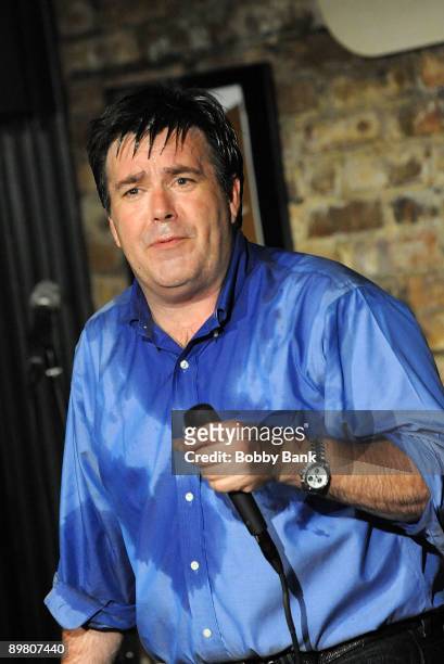 Kevin Meaney performs at The Stress Factory Comedy Club on August 14, 2009 in New Brunswick, New Jersey.