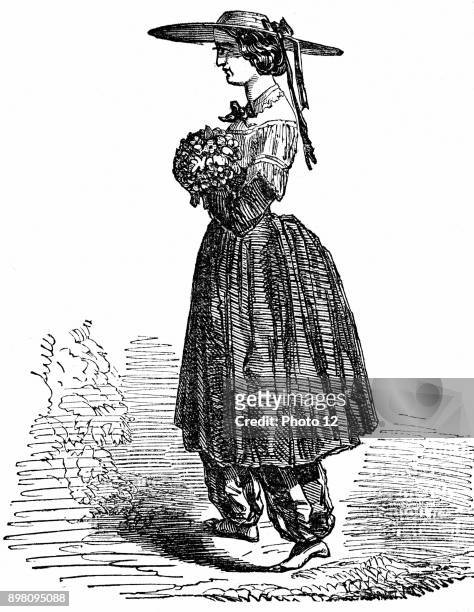 Amelia Bloomer American feminist and champion of dress reform. Style of dress for women she designed and wore, and which gave the name of Bloomers...