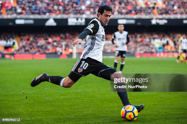 Dani Parejo during the match between Valencia CF against Villarreal CF , week 17 of La Liga 2017/18 at Mestalla stadium, Valencia, SPAIN - 17th...