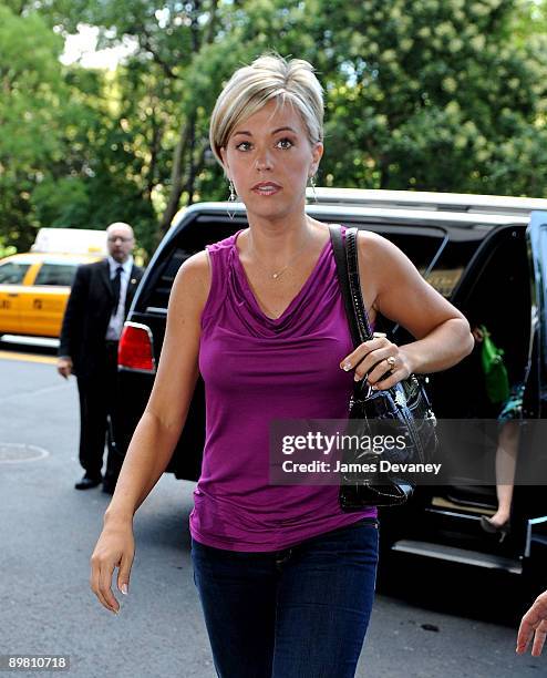 Kate Gosselin visits FAO Schwarz on August 10, 2009 in New York City.