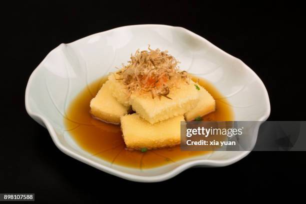 agedashi tofu - cook battered fish stock pictures, royalty-free photos & images