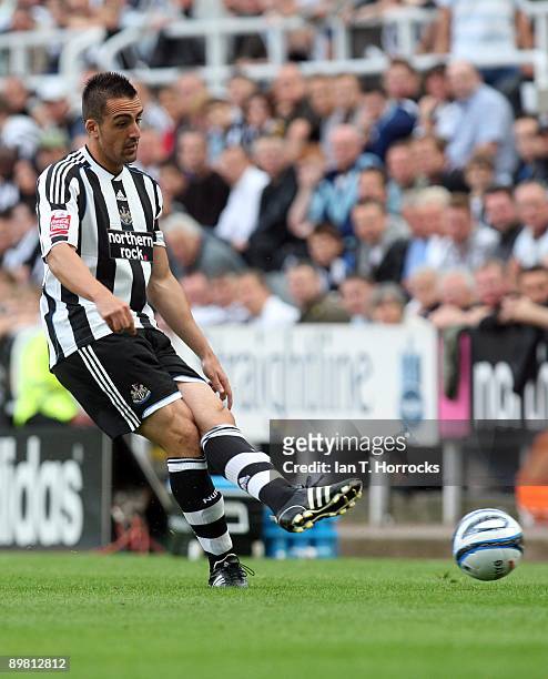 Jose Enrique of Newcastle United in action during the Coca-Cola Championship match between Newcastle United and Reading at St James' Park on August...