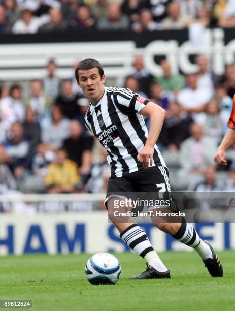 Joey Barton of Newcastle United in action during the Coca-Cola Championship match between Newcastle United and Reading at St James' Park on August...