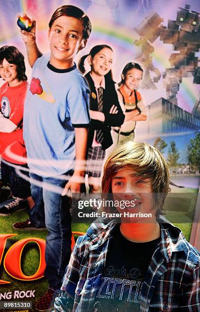 Actor Jimmy Bennett arrives at the Premiere Of Warner Bros' "Shorts" at Grauman's Chinese Theatre on August 15, 2009 in Hollywood, California.