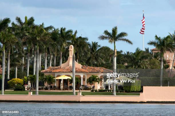 Fishermen along the intracoastal waterway behind President Donald Trumps Florida White House, Mar-a-Lago in the exclusive town of Palm Beach. The...