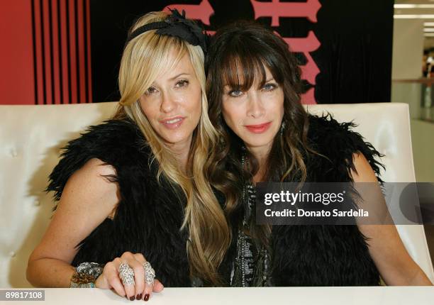 Juicy Co-Founders and Creative Directors Pamela Skaist-Levy and Gela Nash-Taylor make an appearance at Bloomingdale's on August 15, 2009 in Sherman...