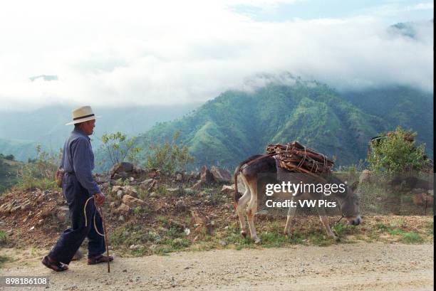 Dangerous dirt roads along the mountains of El Quiche lead to Santa Rosa del Quiche northwest of Guatemala City..
