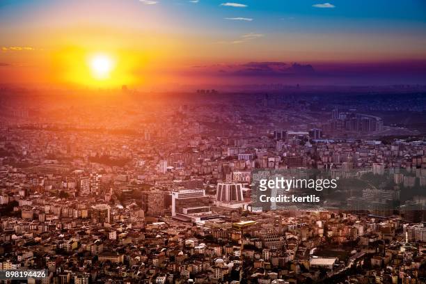 cityscape, view from the height istambul - istambul stock pictures, royalty-free photos & images