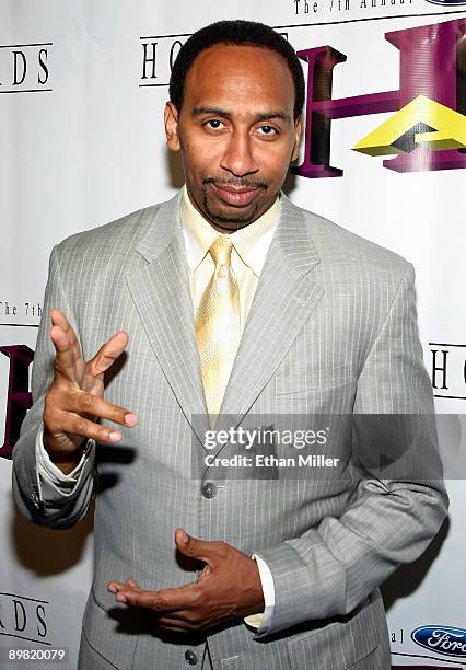 Sportswriter and media personality Stephen A. Smith arrives at the seventh annual Hoodie Awards at the Mandalay Bay Events Center August 15, 2009 in...