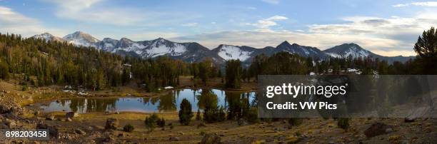 Sunset at a small un-named lake in the high country above the headwaters of the East Fork of the Salmon River. Proposed Ernest Hemingway Wilderness..