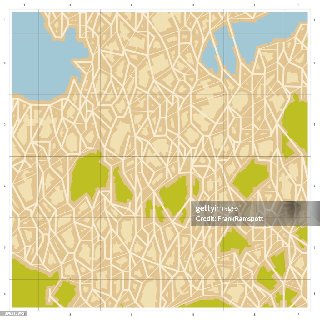 Generic Street Map Square High-Res Vector Graphic - Getty Images