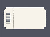 Ticket template. Vector