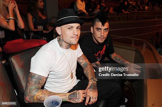 Joel Madden and Tal attend UFC The Ultimate Fighter bouts at the Pearl at The Palms on June 20, 2009 in Las Vegas, Nevada.