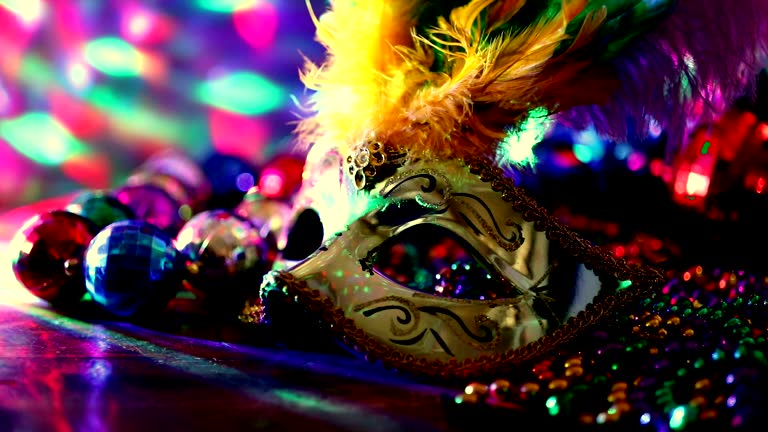 Madegra 230 New Orleans Mardi Gras Beads Stock Videos, Footage, & 4K Video ...