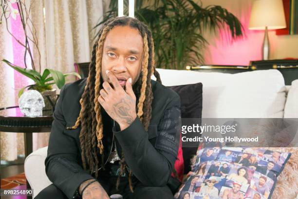 December 19: Ty Dolla $ign visits the Young Hollywood Studio on December 19, 2017 in Los Angeles, California.