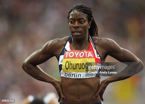 Christine Ohuruogu of Great Britain & Northern Ireland competes in the women's 400 Metres Semi-Final during day two of the 12th IAAF World Athletics...