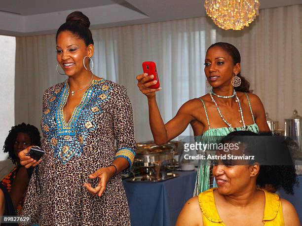 Actress Holly Robinson Peete attends Tracy Mourning's baby shower hosted by Jaci Wilson Reid at Guerlain Spa in The Waldorf Towers on August 16, 2009...