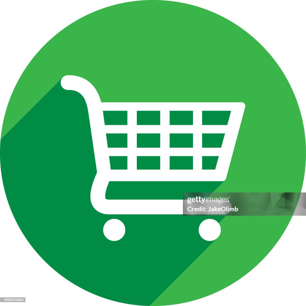 Shopping Cart ikonen siluett 2