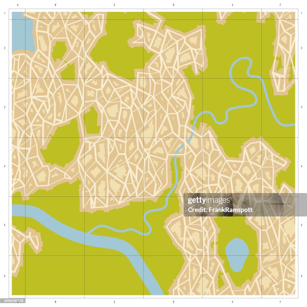 Generic Street Map Square