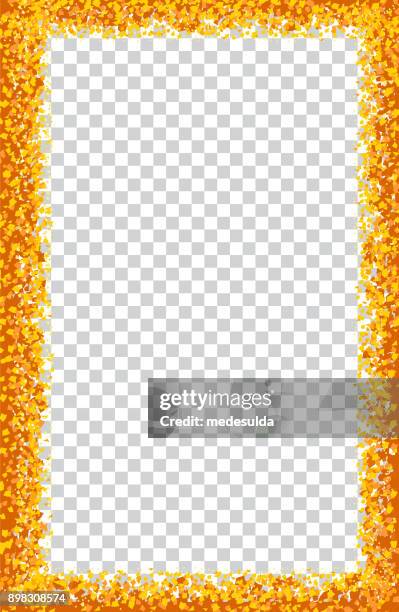 ilustraciones, imágenes clip art, dibujos animados e iconos de stock de marco de oro - espumillón