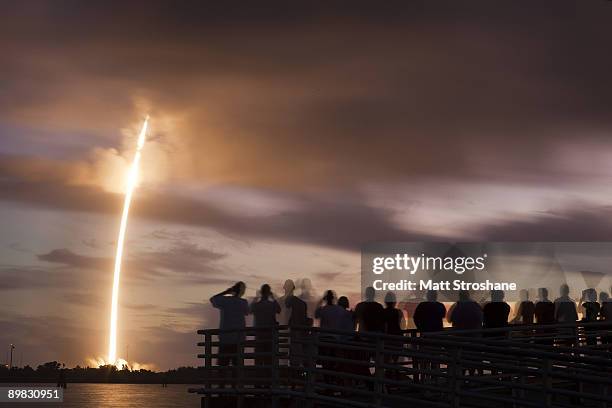 The final Delta II GPS rocket lifts off from Cape Canaveral Air Force Base and launch site SLC-17A on August 17, 2009 in Cape Canaveral, Florida....