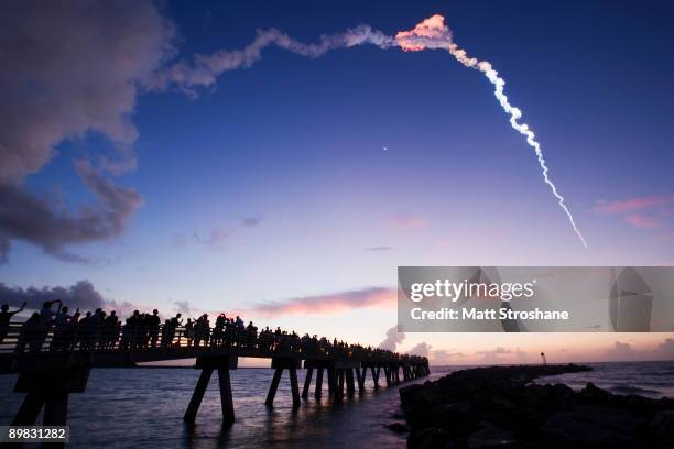 The final Delta II GPS rocket lifts off from Cape Canaveral Air Force Base and launch site SLC-17A on August 17, 2009 in Cape Canaveral, Florida....