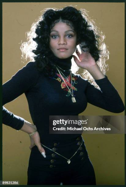 American singer La Toya Jackson in Los Angeles, California, 7th July 1978. A photoshoot for 'Right On!' magazine.