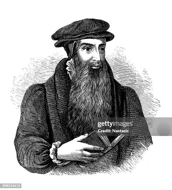 ilustrações, clipart, desenhos animados e ícones de john knox - presbyterianism