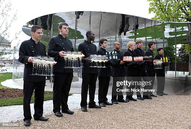 General view of atmosphere ahead of the annual Summer Party at the Serpentine Gallery on July 9, 2009 in London, England.