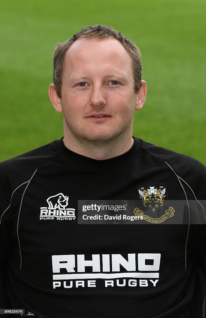 Ross Appleton Ross Appleton, analyst of Northampton Saints poses for a portrait ...