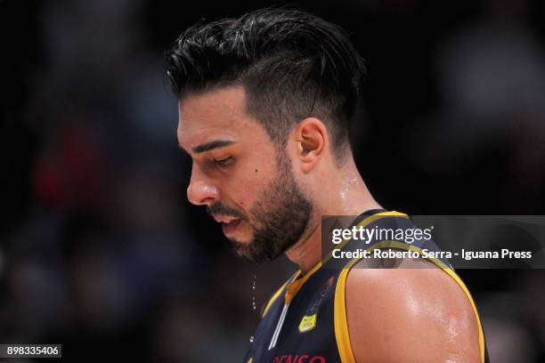 Aleksander Vujacic of Fiat looks over during the LBA LegaBasket of serie A match between Virtus Segafredo Bologna and Auxilium Fiat Torino at...