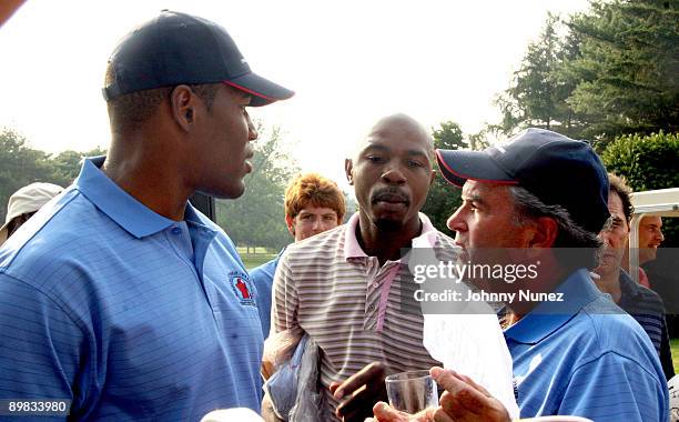 Michael Strahan, Greg Anthony and Marc Dreier