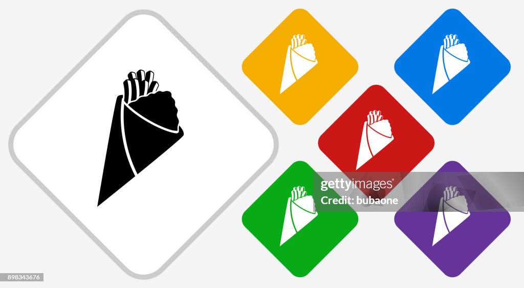Temaki Sushi Color Diamond Vector Icon