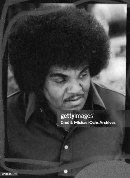 Joseph Jackson, the father and manager of The Jackson Five, at his home, Los Angeles, 18th December 1972. A photoshoot for 'Right On!' magazine.
