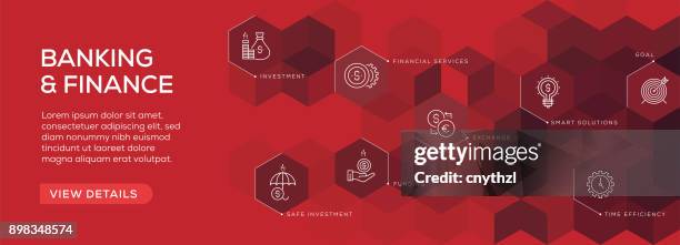 banking and finance banner - business credit card stock illustrations