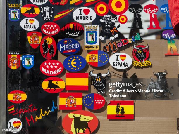 spain, madrid, typical spanish - bull billboard spain stock pictures, royalty-free photos & images
