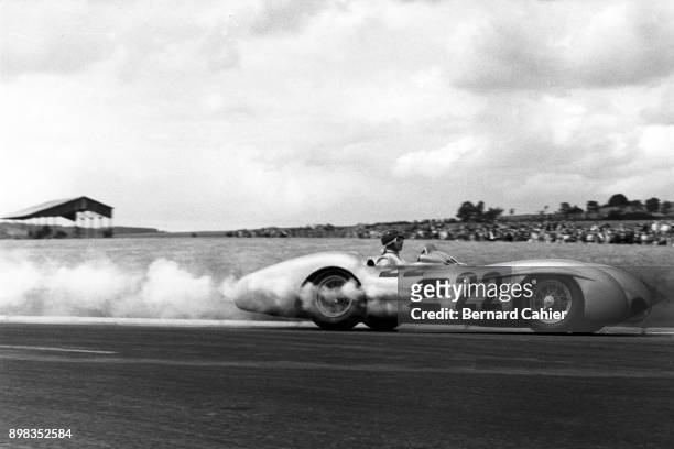 Hans Herrmann, Mercedes W196, Grand Prix of France, Reims-Gueux, 04 July 1954.