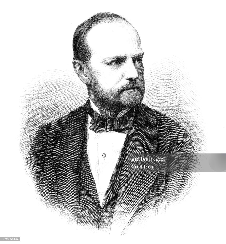 Retrato del político austríaco Karl Giskra