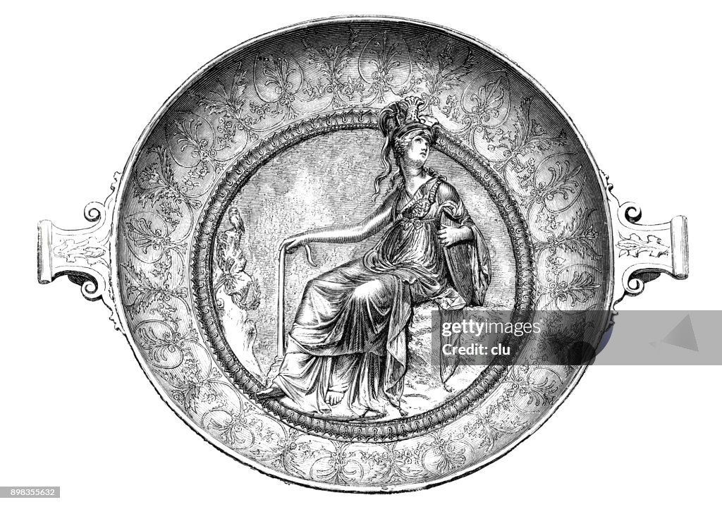 The Shell Rome Ancient Roman Shell From The Hildesheim Silver Find High-Res Vector ...