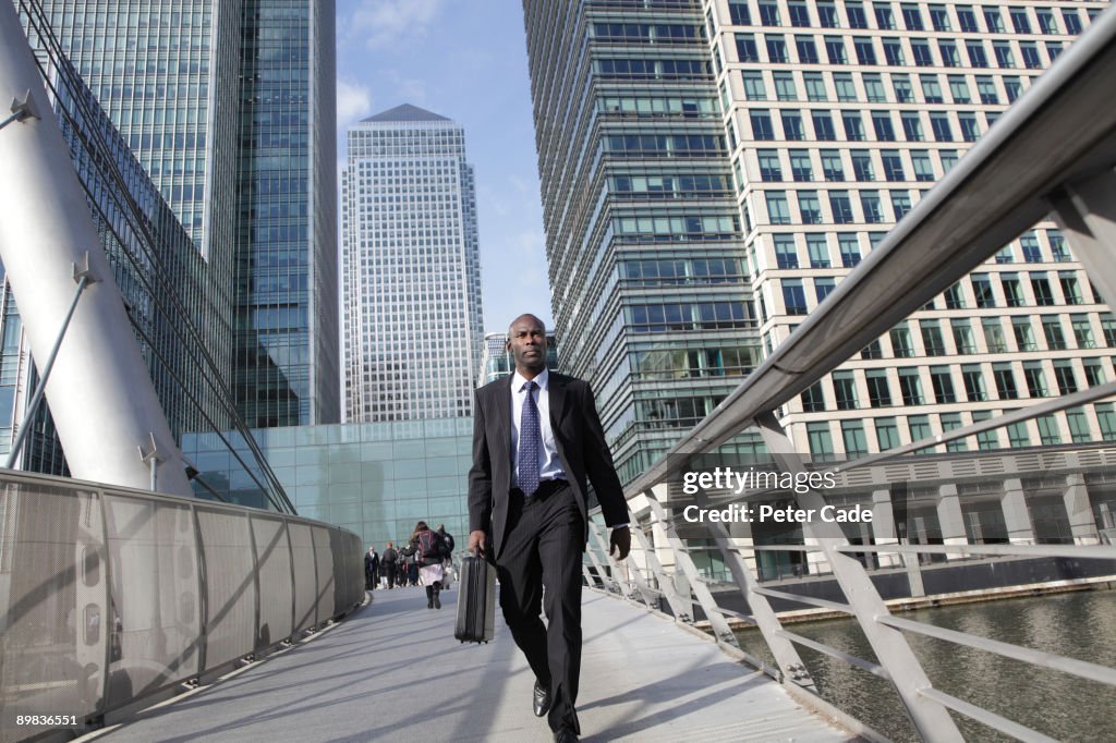 Executive in canary wharf