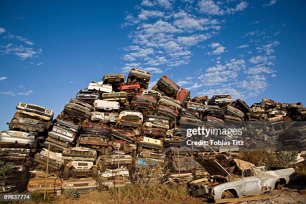 scrap yard - junkyard stock pictures, royalty-free photos & images