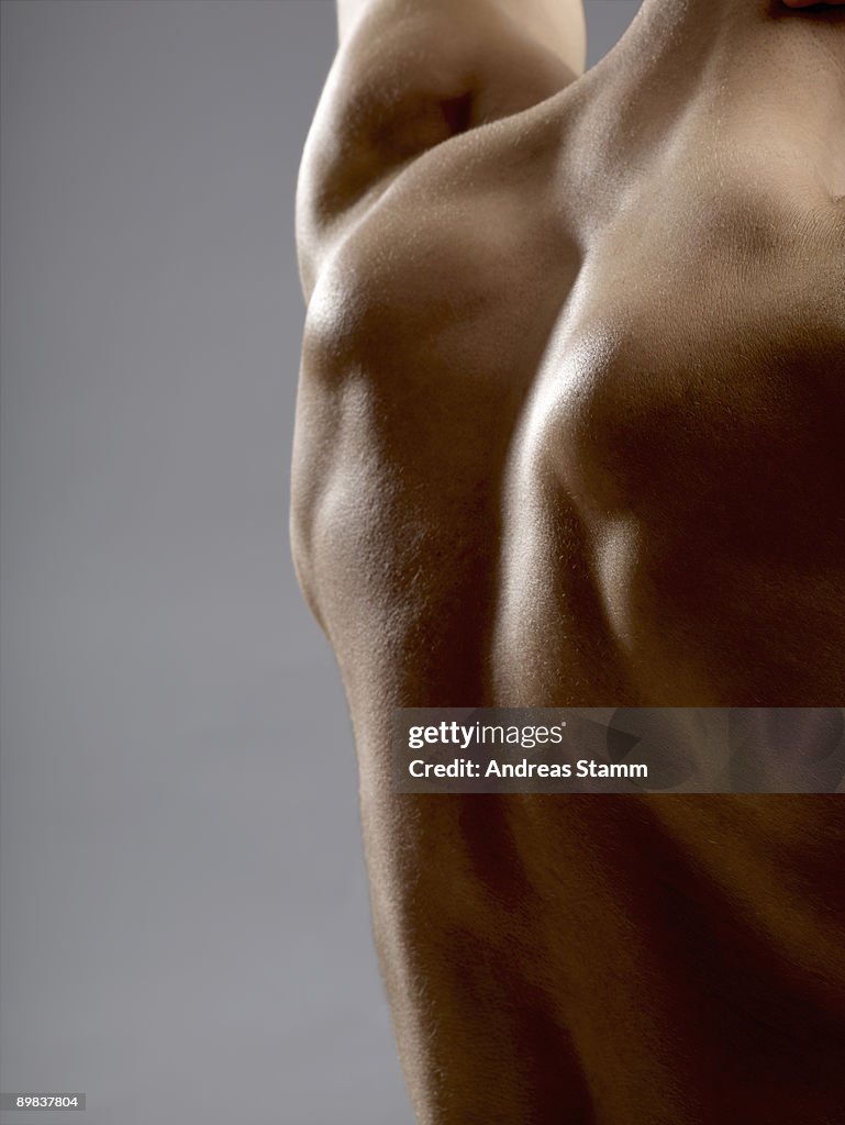 Detail of a man's back