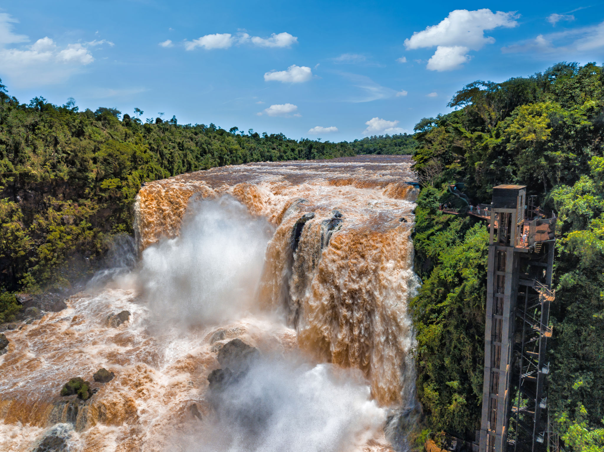 The Saltos del Monday near the city of Ciudad del Este in Paraguay The Saltos del Monday near the city of Ciudad del Este in Paraguay