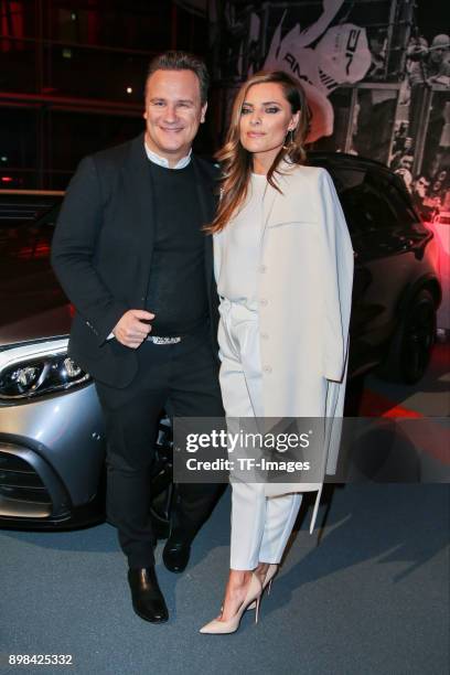 Sophia Thomalla and Guido Maria Kretschmer attend the AMG Performance Night at the Mercedes-Welt on December 8, 2017 in Berlin, Germany.